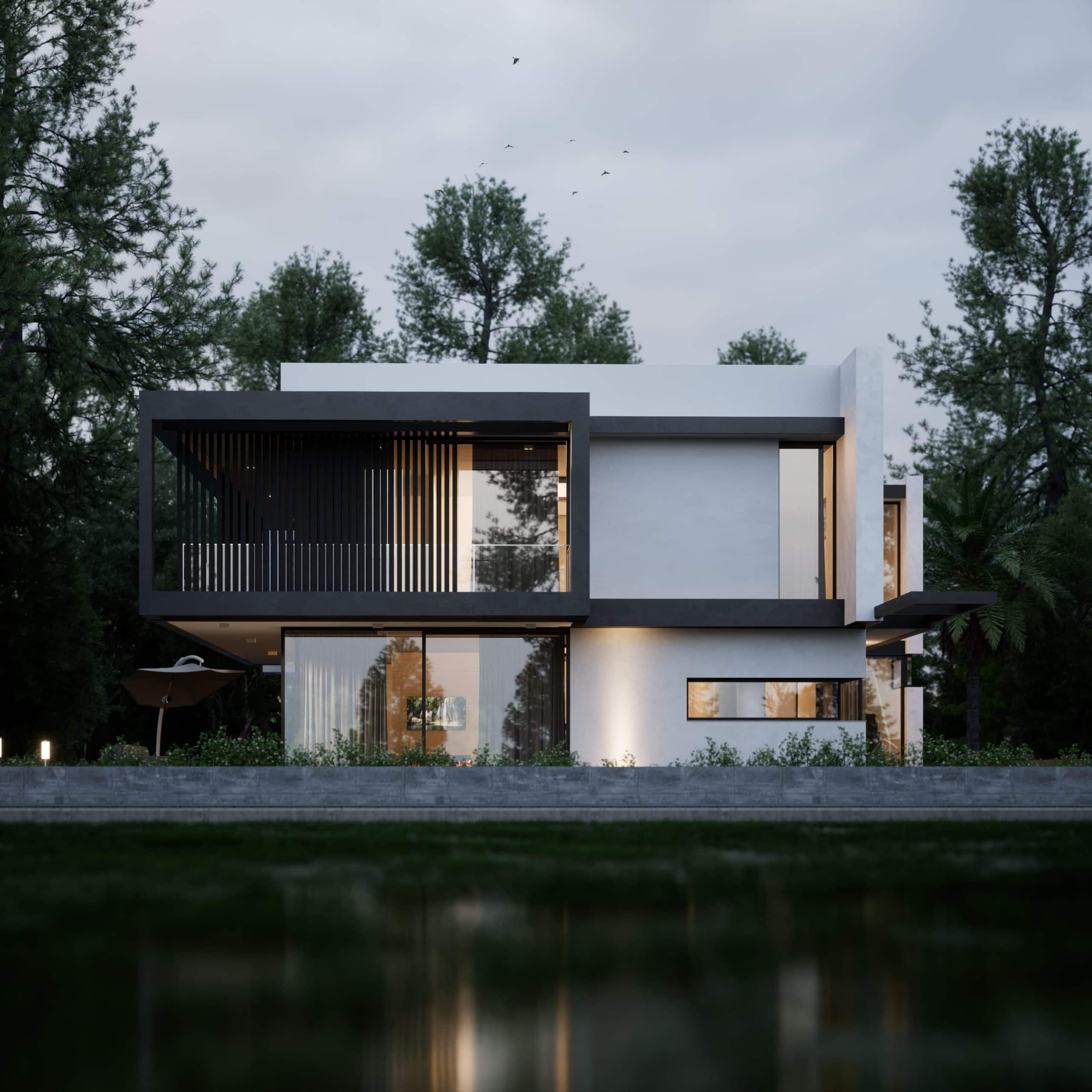3d,Render,Modern,House,Design